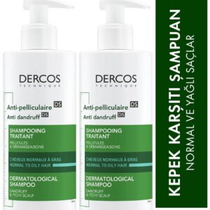 Vichy Dercos Anti-Dandruff Kepek Karşıtı Şampuan Normal & Yağlı Saçlar 390 mlx 2 8681689315023