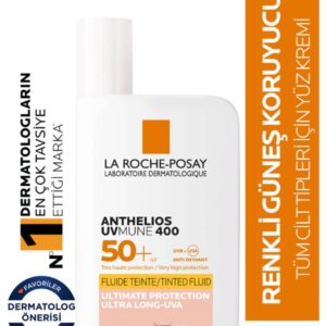 La Roche-Posay Anthelios UVmune400 Invisible Fluid Tinted SPF50+ Güneş Kremi Tüm Cilt Tipleri İçin 50 ml