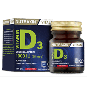 Nutraxin Vitamin D3 1000 IU 120 Tablet