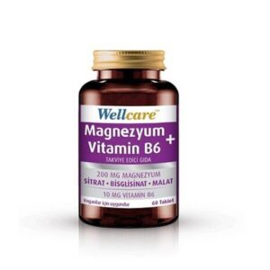 Wellcare Magnezyum Vitamin B6 Takviye Edici 60 Tab