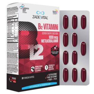 Zade Vital Vitamin B12 30 Yumuşak Kapsül